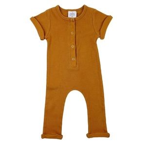 Orcas Lucille Short Sleeve Henley Romper Size 3-6 Months